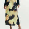 Printed Midi Skirt
