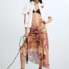 Printed Midi Skirt