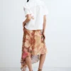 Printed Midi Skirt