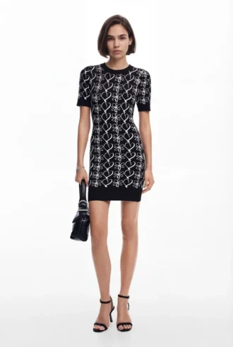 Printed Mini Dress M. Christian Lacroix