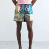 Printed Patch Swimsuit