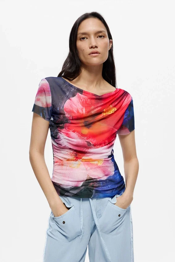 Printed Short-Sleeve T-Shirt Printed Short-Sleeve T-Shirt