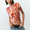 Printed Short Sleeve T-Shirt Printed Short Sleeve T-Shirt