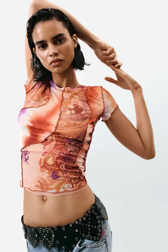 Printed Short Sleeve T-Shirt Printed Short Sleeve T-Shirt