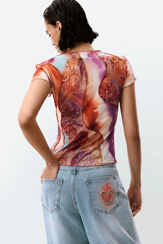 Printed Short Sleeve T-Shirt Printed Short Sleeve T-Shirt