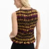 Printed Sleeveless Blouse Printed Sleeveless Blouse