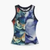 Printed Sleeveless Blouse Printed Sleeveless Blouse