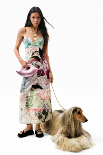 Printed Strappy Dress