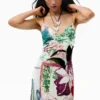 Printed Strappy Dress