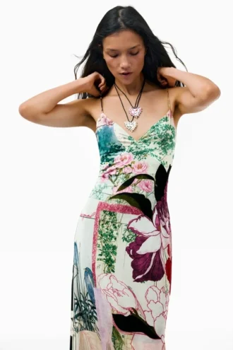 Printed Strappy Dress
