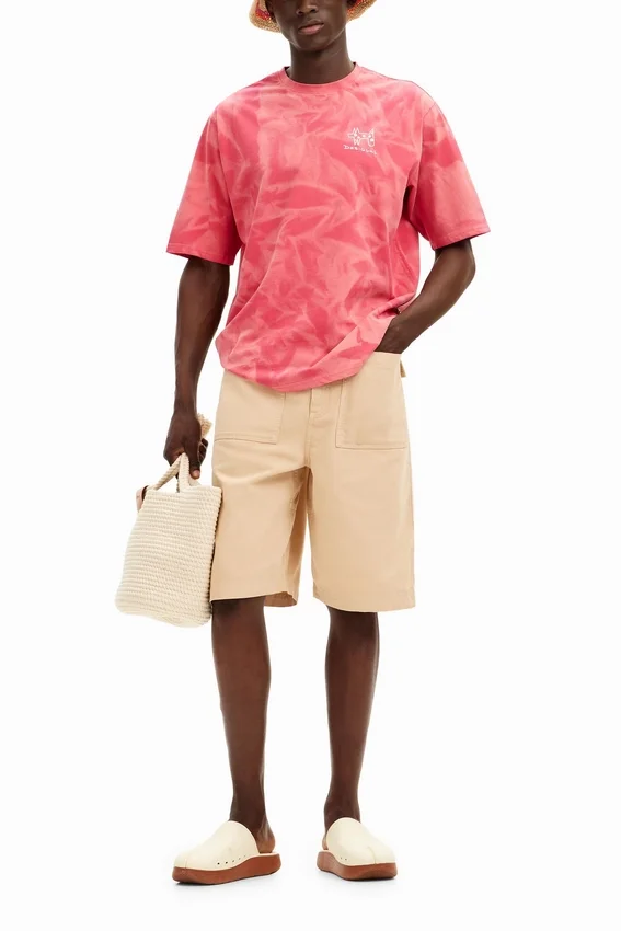 Printed T-Shirt with Gradient Effect Printed T-Shirt with Gradient Effect