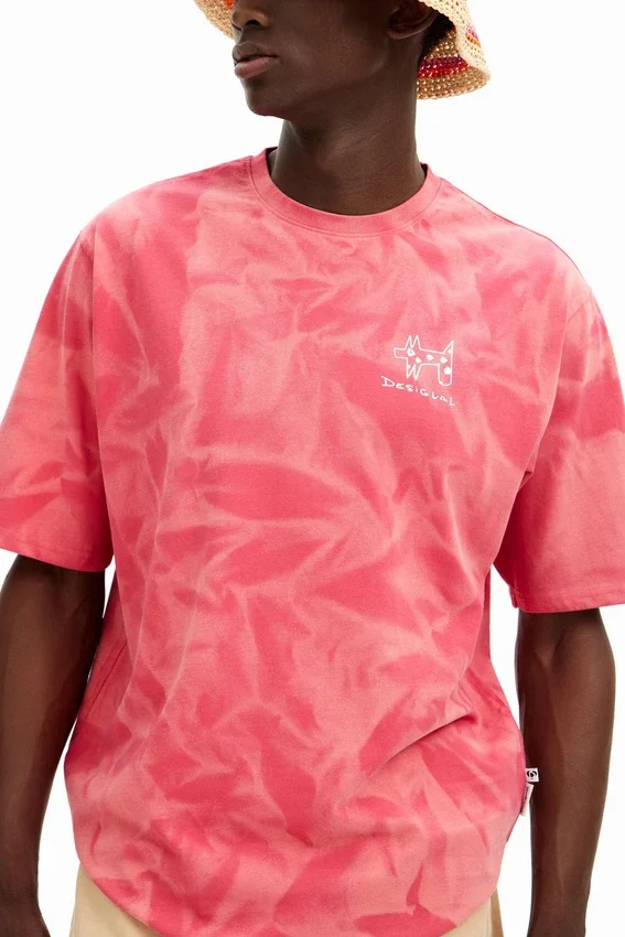 Printed T-Shirt with Gradient Effect Printed T-Shirt with Gradient Effect
