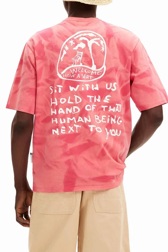Printed T-Shirt with Gradient Effect Printed T-Shirt with Gradient Effect