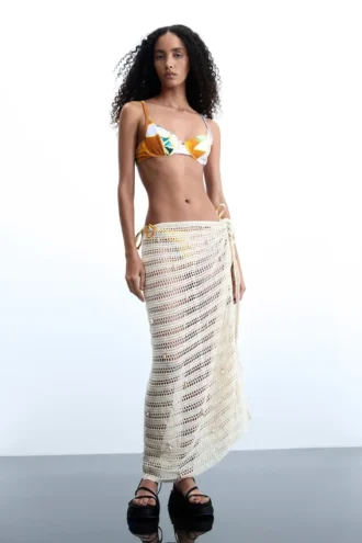 Printed Triangle Bikini Top