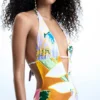 Printed Trikini Swimsuit Printed Trikini Swimsuit