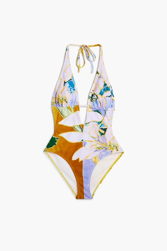 Printed Trikini Swimsuit Printed Trikini Swimsuit