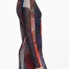 Printed Tulle Midi Dress Printed Tulle Midi Dress