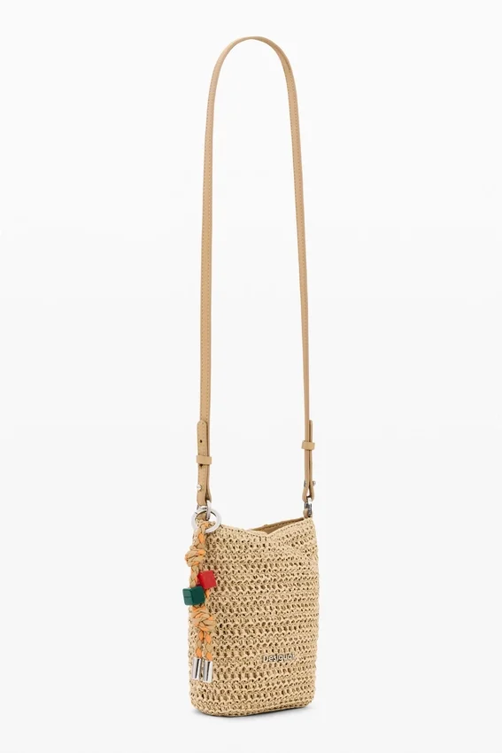 Raffia Mobile Phone Holder Charms Raffia Mobile Phone Holder Charms