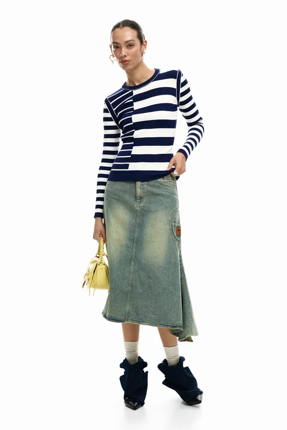 Rib Striped Sweater Rib Striped Sweater