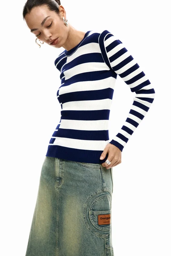 Rib Striped Sweater Rib Striped Sweater