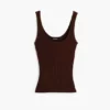 Ribbed Strappy T-Shirt