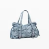 Ruched Denim Bag Ruched Denim Bag