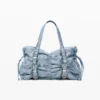 Ruched Denim Bag Ruched Denim Bag