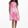 Ruched Floral Dress