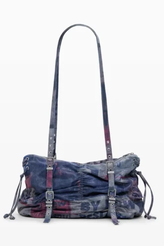 Ruched Newspaper Bag