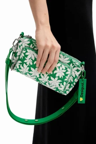 S Textured Floral Crossbody Bag