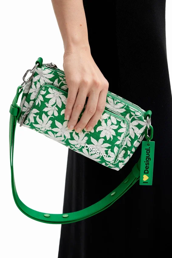 S Textured Floral Crossbody Bag S Textured Floral Crossbody Bag