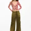 Satin Cargo Pants Satin Cargo Pants