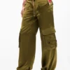 Satin Cargo Pants Satin Cargo Pants