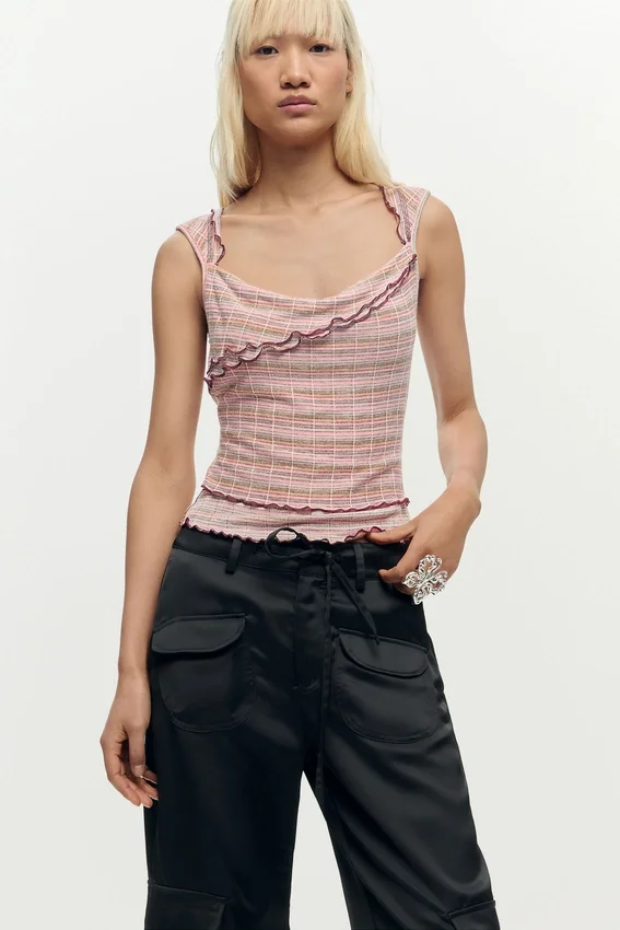 Satin Cargo Pants Satin Cargo Pants
