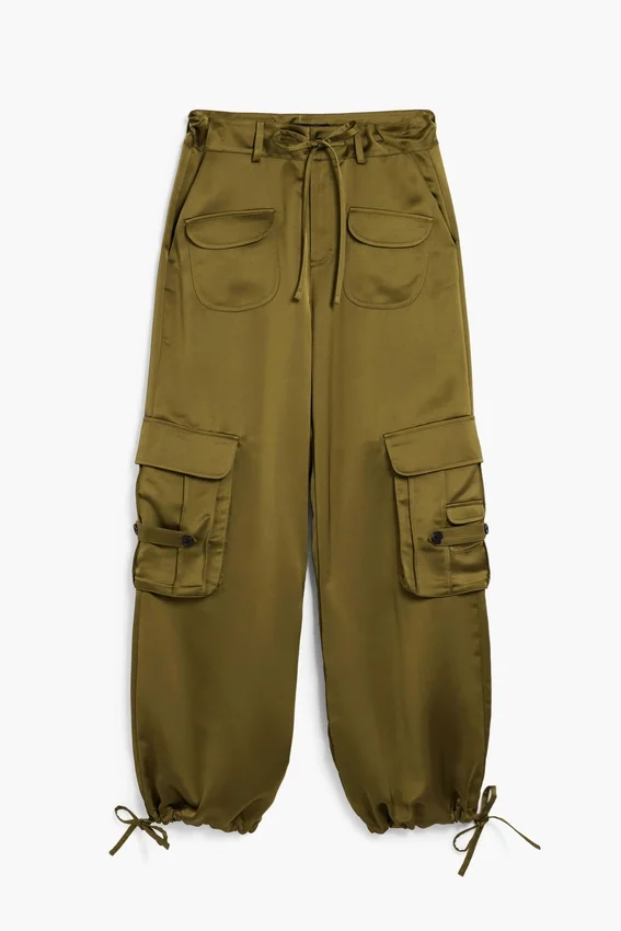Satin Cargo Pants Satin Cargo Pants