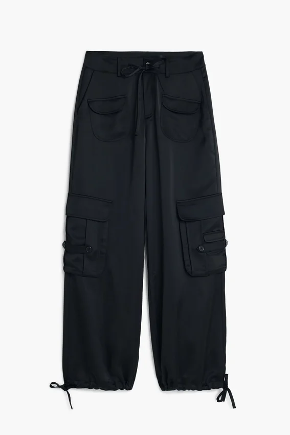 Satin Cargo Pants Satin Cargo Pants