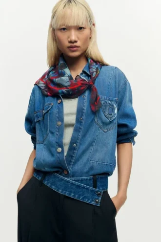 Scarf Hearts Daisies
