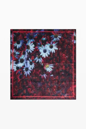 Scarf Hearts Daisies