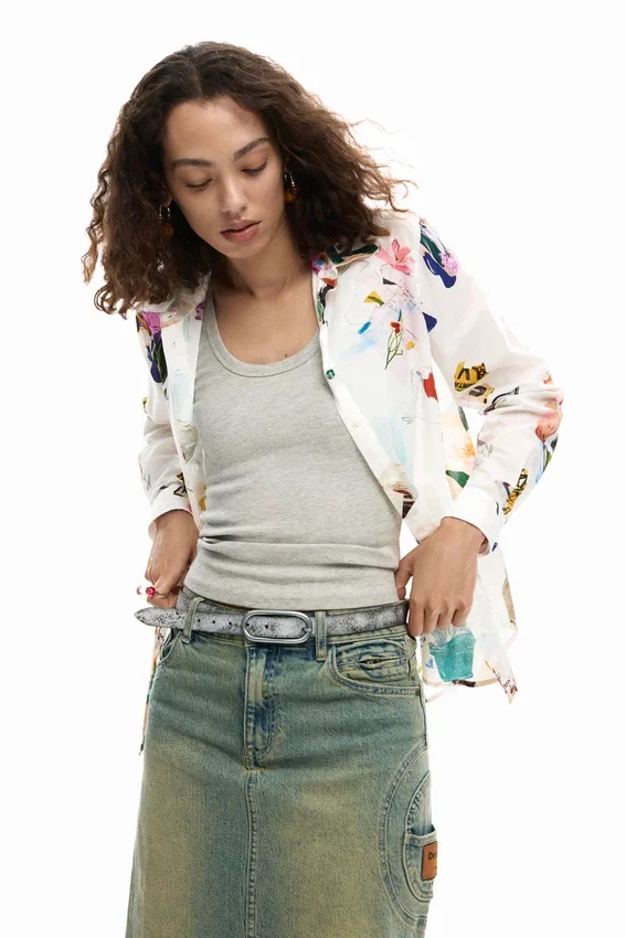 Shirt Collage Flowers Shirt Collage Flowers