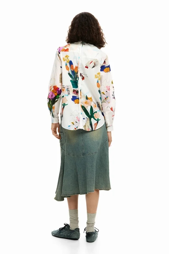 Shirt Collage Flowers Shirt Collage Flowers