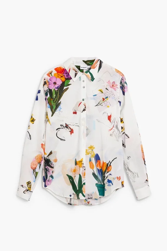 Shirt Collage Flowers Shirt Collage Flowers