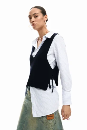 Shirt Detachable Vest