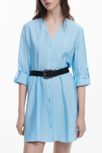 Shirt Dress with Belt