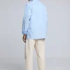 Shirt with Embroidered Topstitching