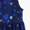 Short Dress Flared Flowers