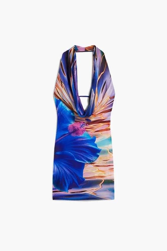 Short Dress Flower Water Short Dress Flower Water