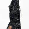 Short Dress with Square Neckline