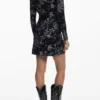 Short Dress with Square Neckline