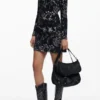 Short Dress with Square Neckline