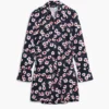 Short Floral Shirt Dress Short Floral Shirt Dress